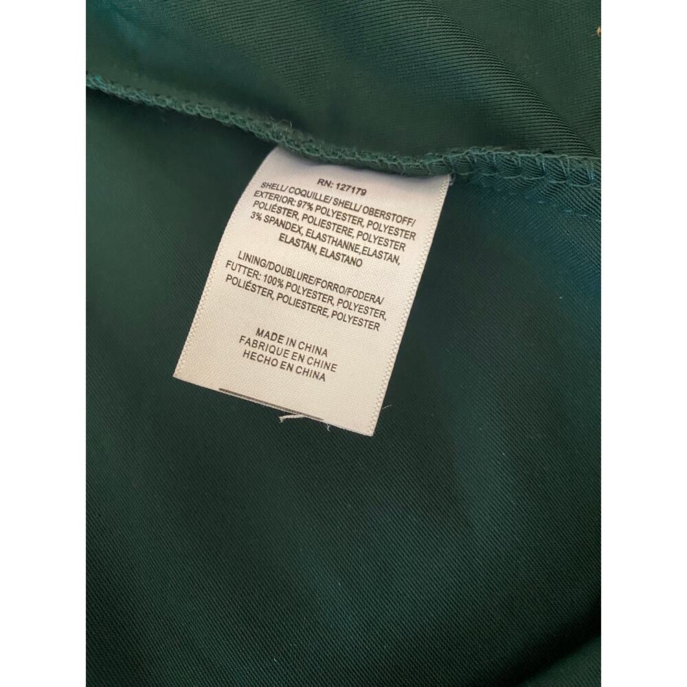 Jenny Yoo Cybill One Shoulder Dress with Slit in Emerald Green Size 8 - Picture 11 of 11